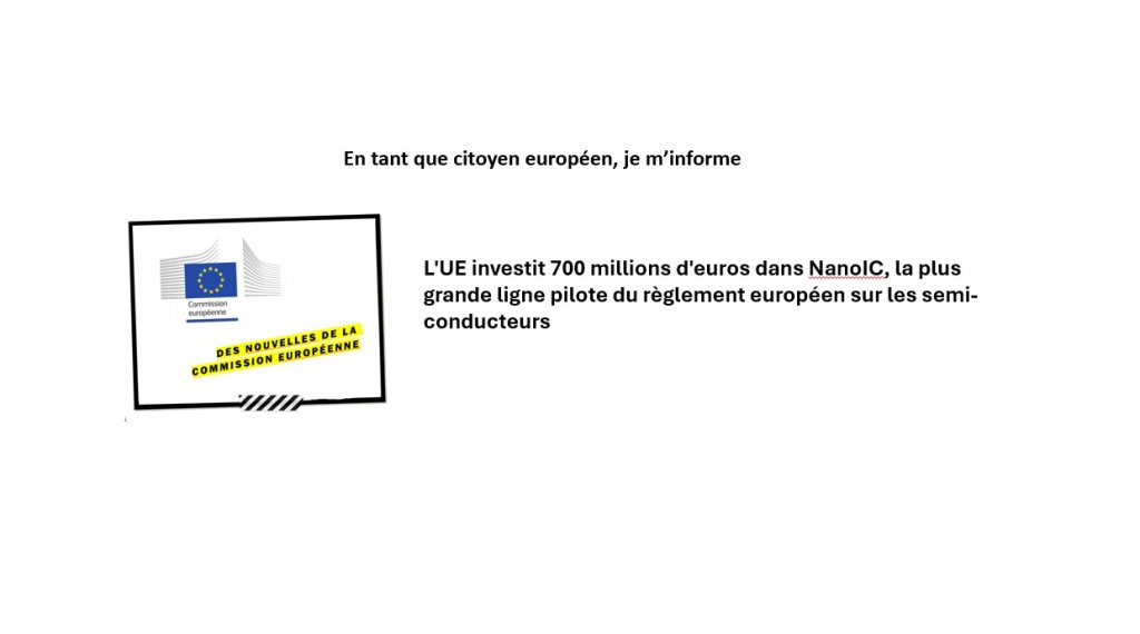 L'UE investit 700 millions d'euros dans NanoIC, la plus grande ligne pilote du règlement européen sur les semi-conducteurs