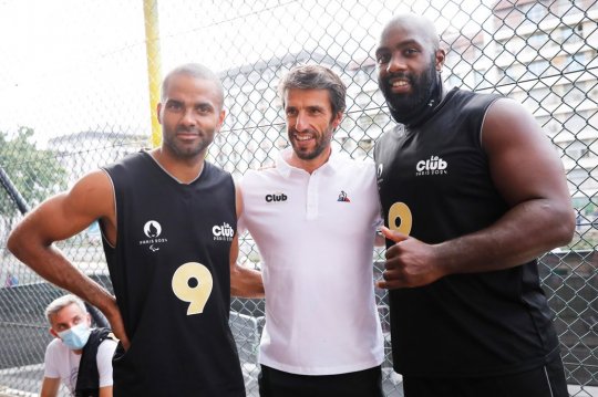 Le Club Paris 2024 a offert la première expérience exceptionnelle à ses membres: un défi sportif avec Tony Parker @Paris2024 @TonyEstanguet @tonyparker @teddyriner