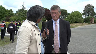 Jean-Louis GERAUD Pr&eacute;fet de Tarn-et-Garonne et Daniel BERTINET Commissaire Divisionnaire en contr&ocirc;le S&eacute;curit&eacute; Routi&egrave;re