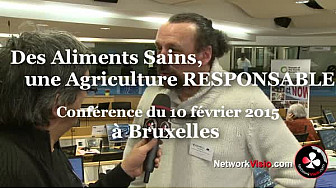 AgroEcologie PAC 2020 :  Benoit Biteau Agroforestier au micro de Michel Lecomte à Bruxelles le 10 février 2015