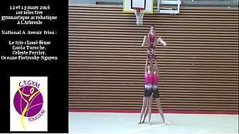 Gymnastique Acrobatique &agrave; l'Arbresle: 5 Trios engag&eacute;s par le CTGymnastique de #Toulouse. #TvLocale_fr @ffGymnastique