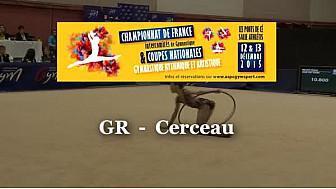 Meredith ARNAUD GR Cerceau au Championnat National Junior Espoir de Ponts de Cé le 13 décembre 2015 @ffgymnastique @jds_fr #TvLocale_fr