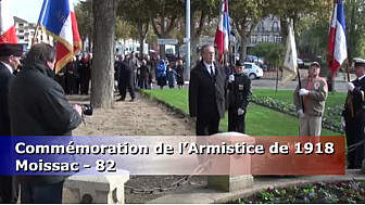 Moissac - Commémoration de l’Armistice du 11 Novembre  1918