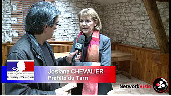 Chiffres S&eacute;curit&eacute; 2013 du Tarn (81) :  Josiane Chevalier Pr&eacute;f&egrave;te du Tarn au micro de Michel Lecomte 
