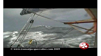 Jeudi 12 novembre Jour 3 à bord de Safran en tête de cette édition 2009 de la Transat Jacques Vabre