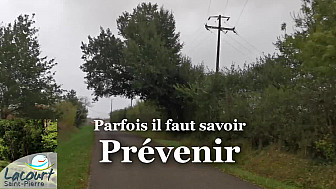 DANGER ROUTIER : Message de Prévention à Lacourt Saint-Pierre - Grand Montauban - Tarn-et-Garonne