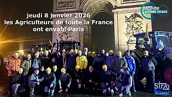 Acteurs Locaux France - Sans la moindre violence les Agriculteurs de France ont envahi Paris dans la nuit du 8 janvier 2026